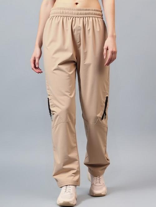 women solid mid rise parachute pants - 22035203 -  Standard Image - 0