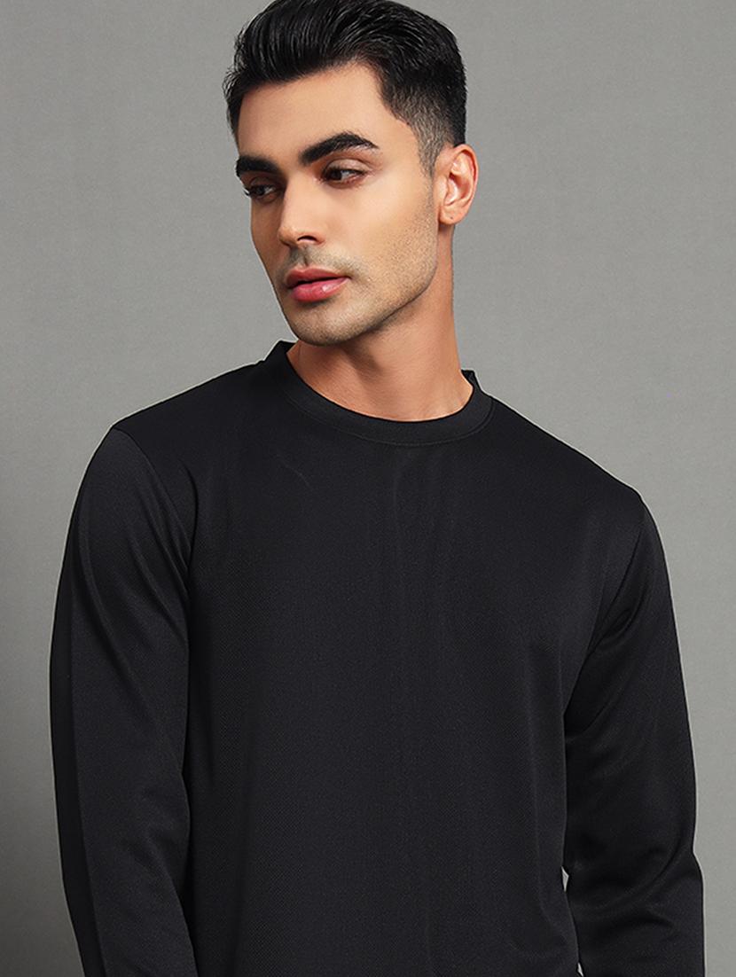 men solid long sleeve sweatshirt