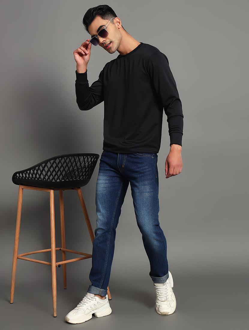 men solid long sleeve sweatshirt - 22035260 - Standard Image - 3