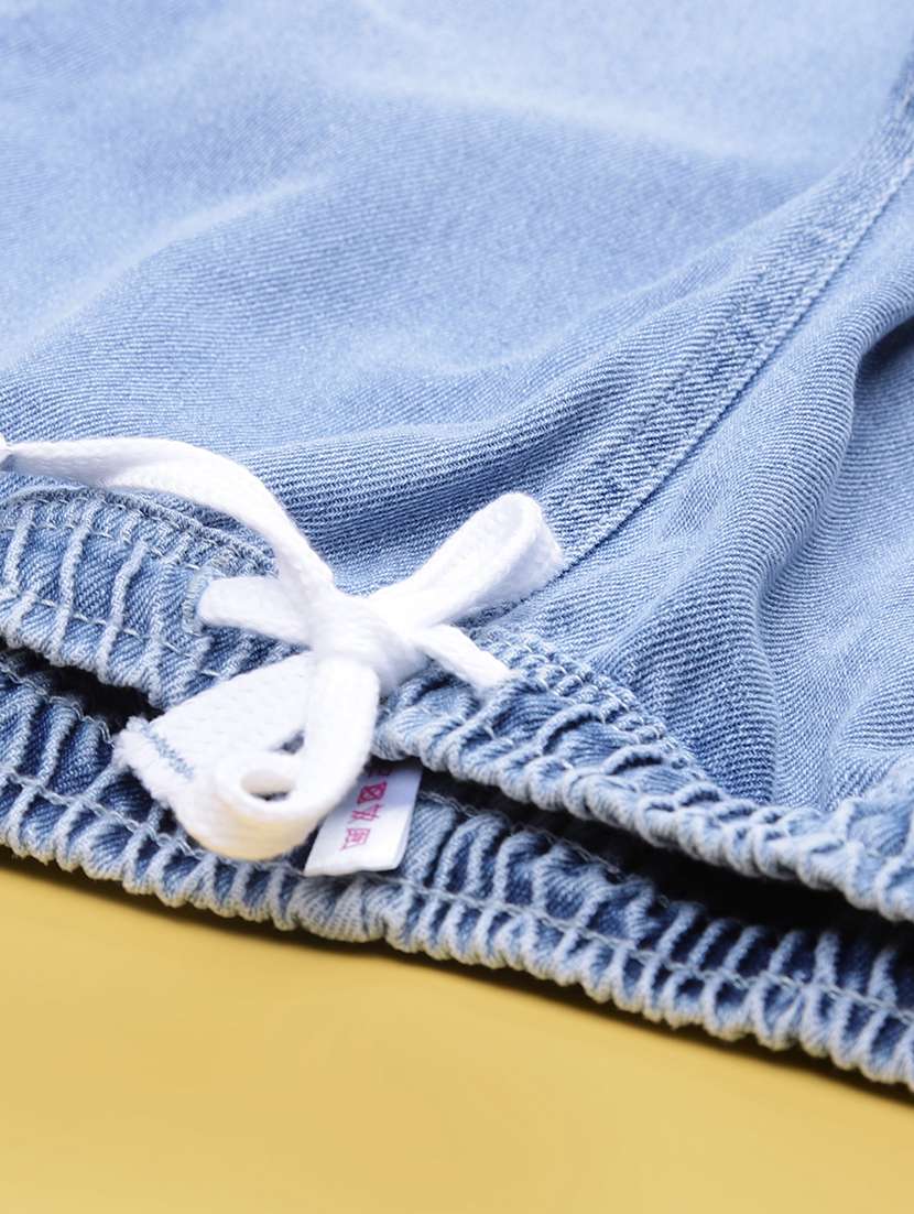 girls solid high rise wide leg jean - 22035566 - Standard Image - 3