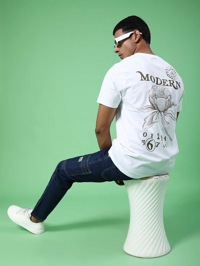 men back print short sleeve regular fit t-shirt - 22035670 -  Standard Image - 3