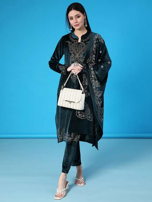 women self designed kurta pant with dupatta set - 22035793 -  Standard Image - 0