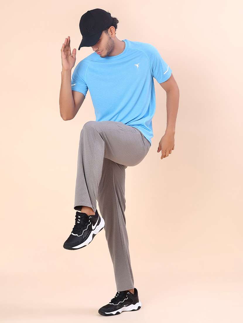 men solid short sleeve slim fit t-shirt - 22035829 -  Standard Image - 3