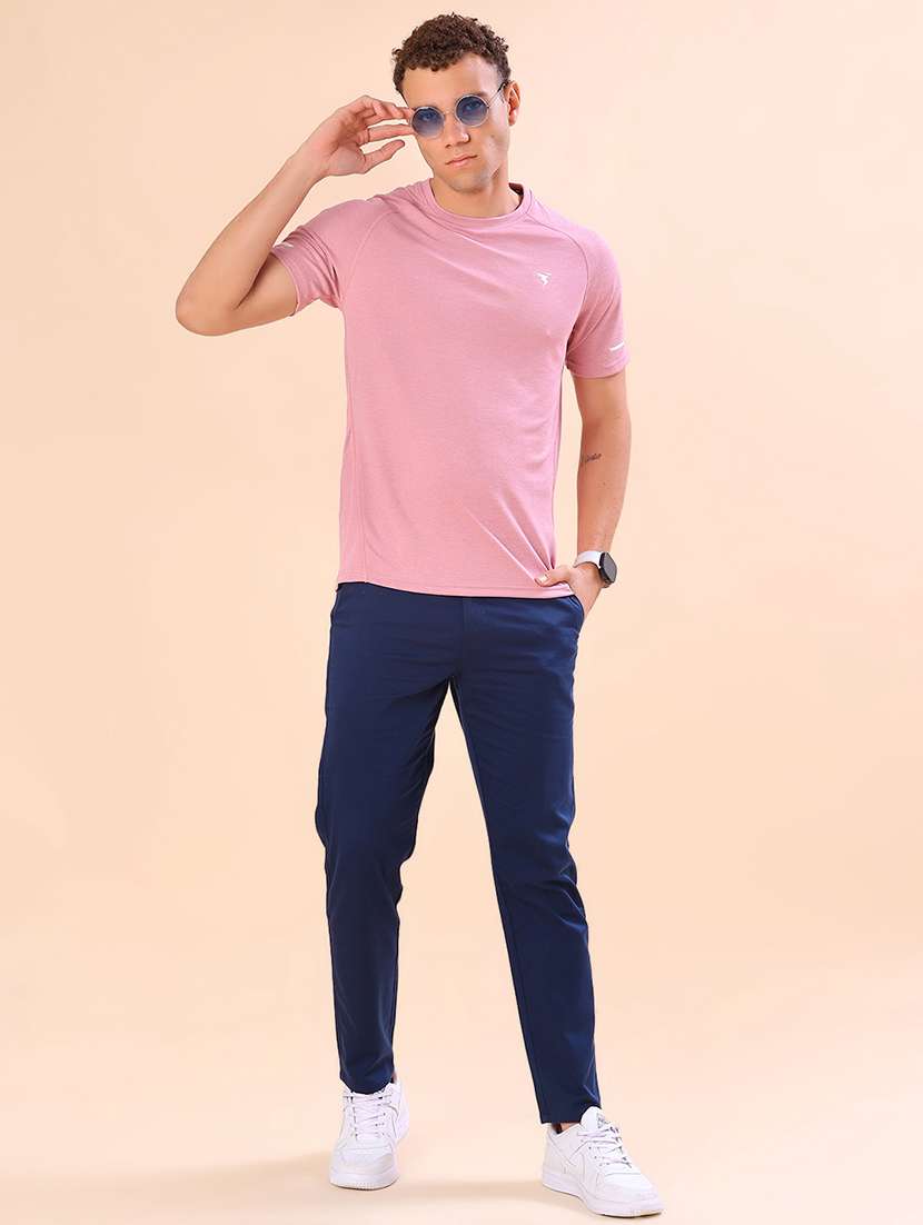 men solid short sleeve slim fit t-shirt - 22035835 -  Standard Image - 3
