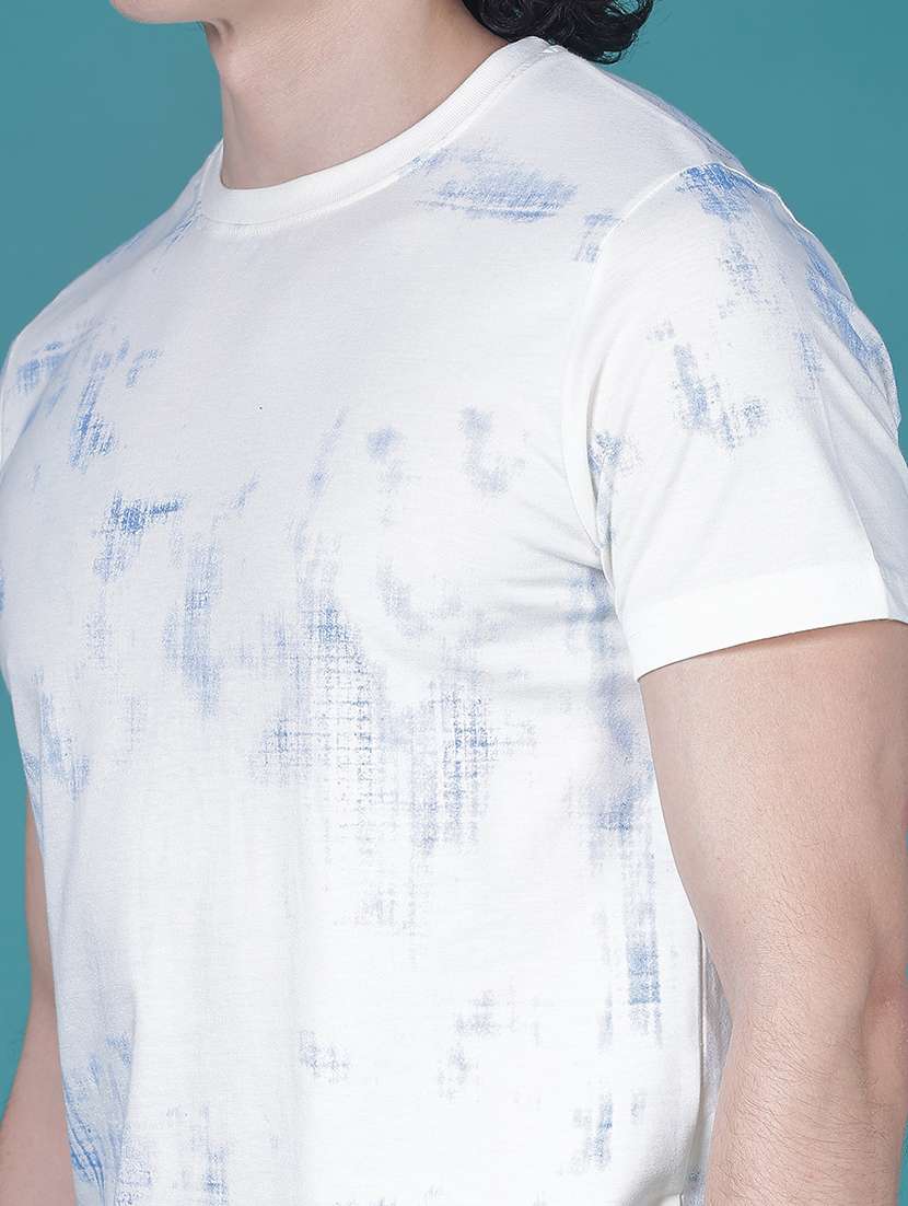 men front print short sleeve regular fit t-shirt - 22035928 -  Standard Image - 3