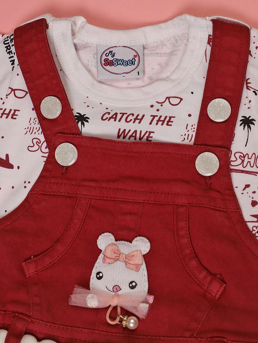 girls printed round neck full length set - 22036000 -  Standard Image - 3