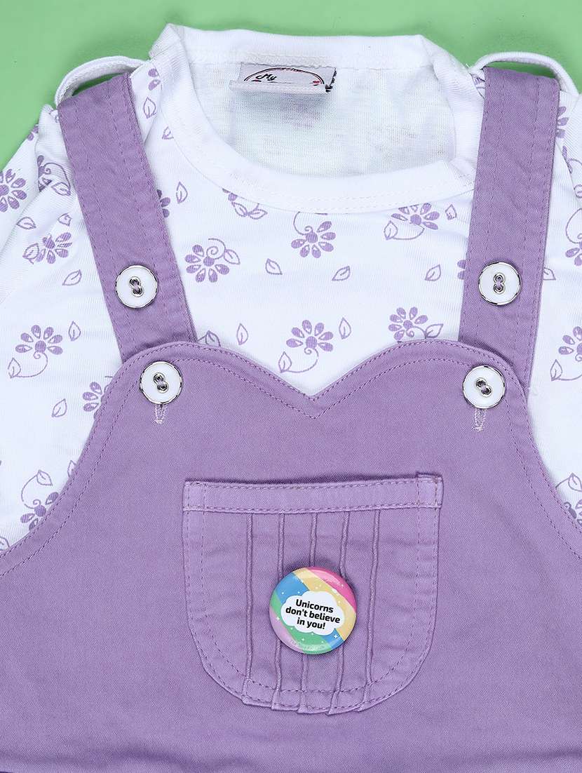 girls printed round neck full length set - 22036004 -  Standard Image - 3