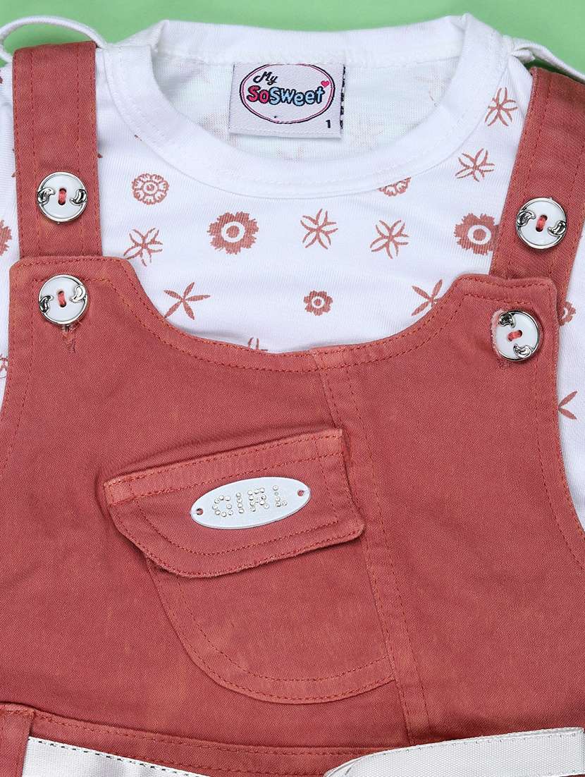 girls printed round neck full length set - 22036008 -  Standard Image - 3