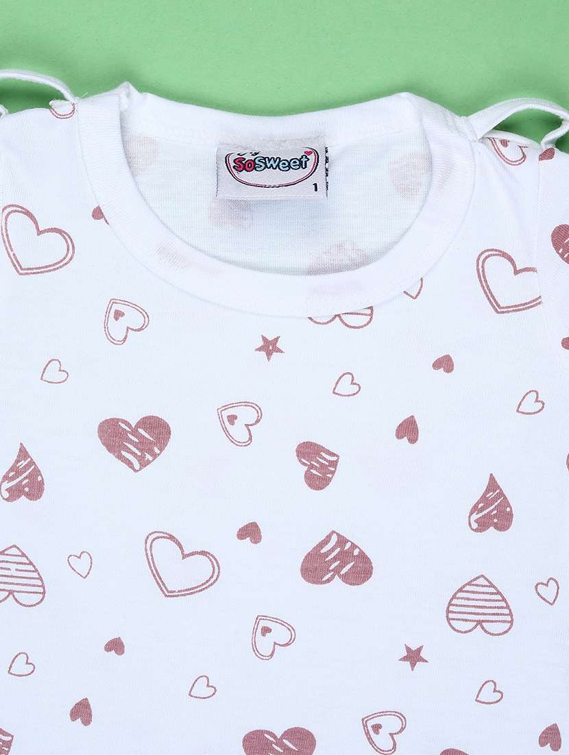 girls printed round neck full length set - 22036011 -  Standard Image - 3