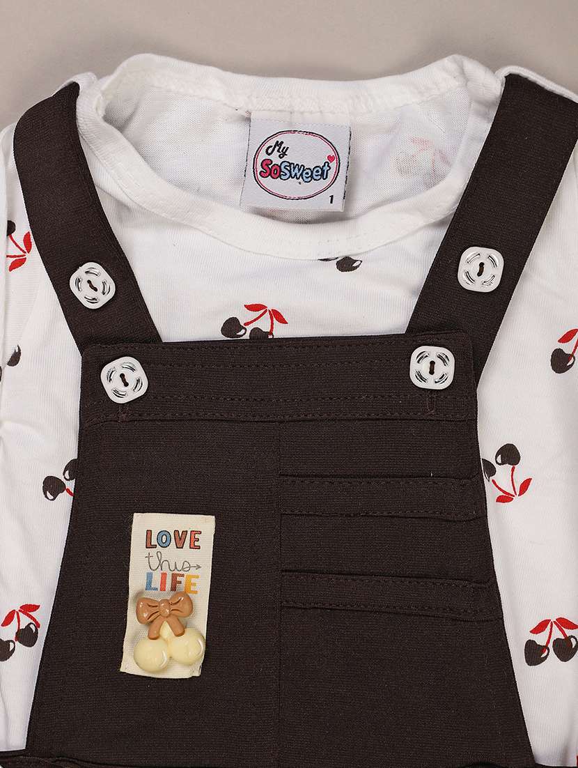 girls printed round neck full length set - 22036014 -  Standard Image - 3