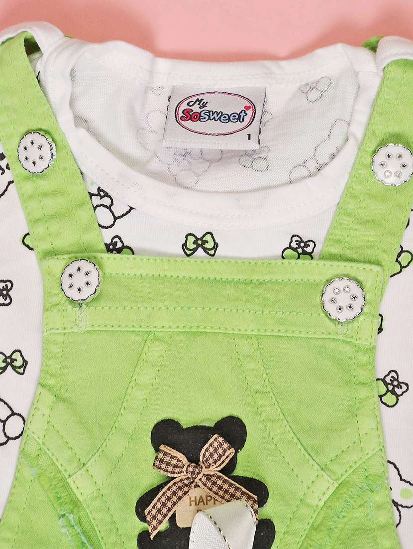 girls printed round neck full length set - 22036035 -  Standard Image - 3