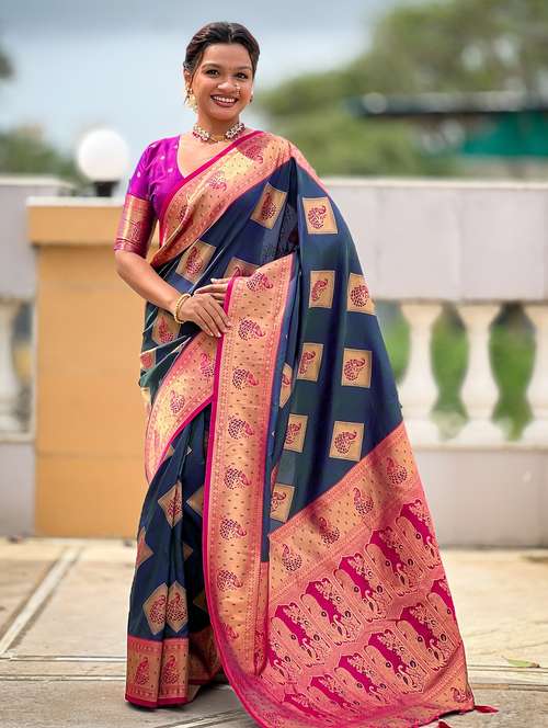 women self design banarasi saree with blouse - 22036577 -  Standard Image - 0