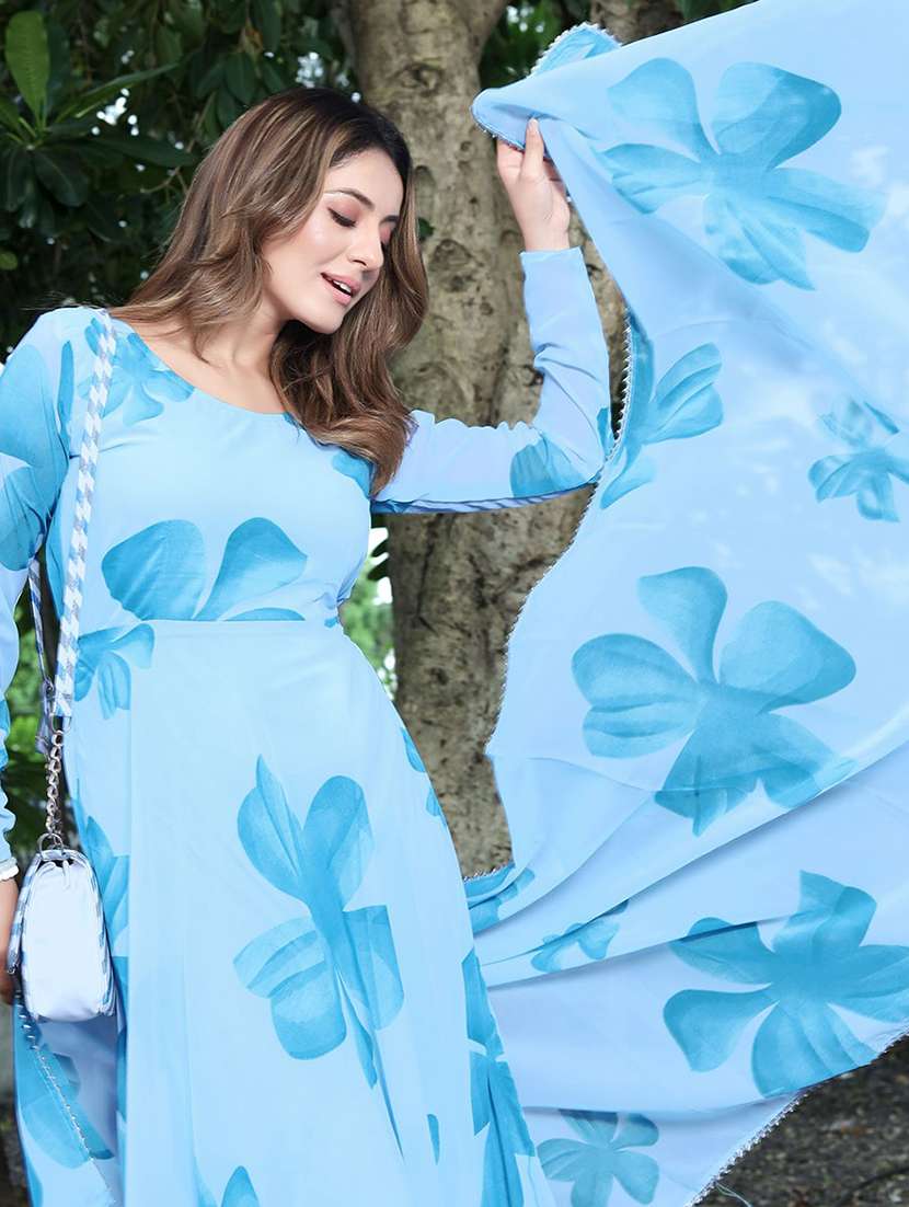 women floral printed long sleeve kurta dupatta set - 22036709 -  Standard Image - 3