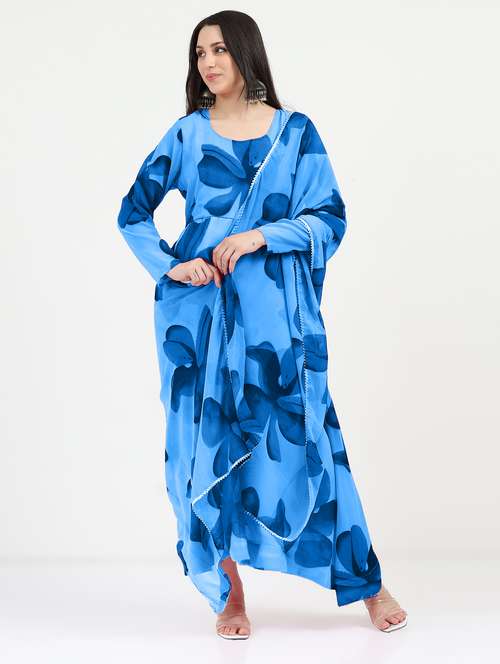 women floral printed long sleeve kurta dupatta set - 22036751 - Standard Image - 0
