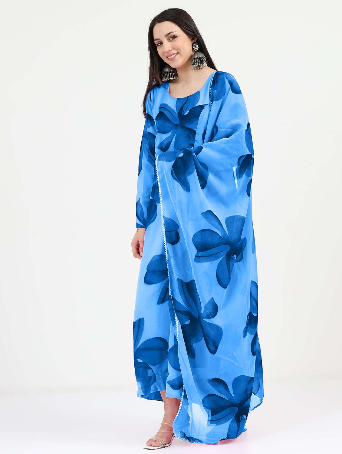 women floral printed long sleeve kurta dupatta set - 22036753 - Zoom Image - 0