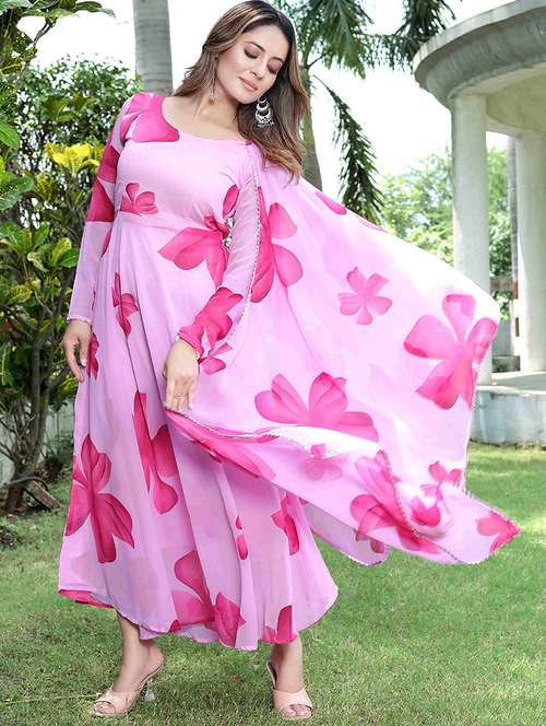 women floral printed long sleeve kurta dupatta set - 22036764 -  Standard Image - 0