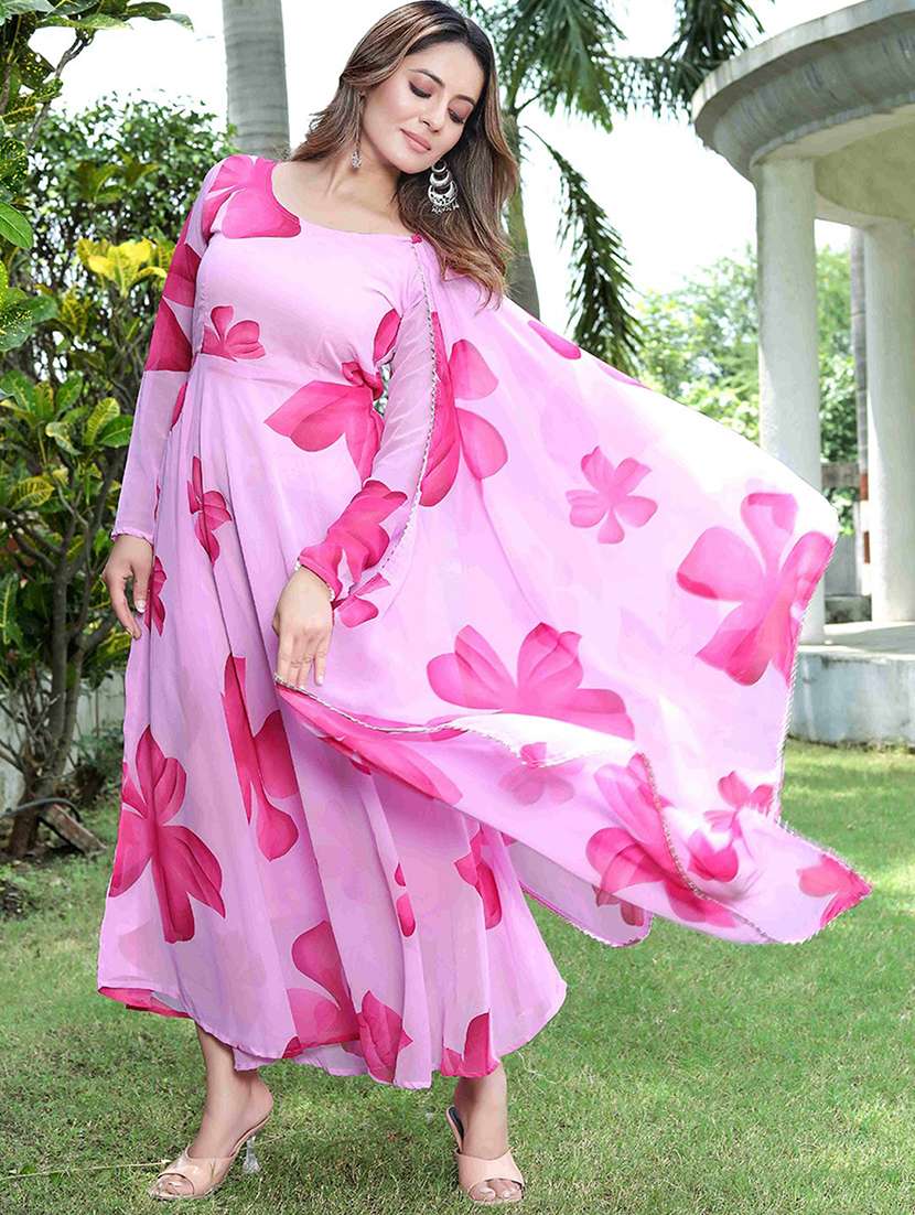 women floral printed long sleeve kurta dupatta set - 22036764 -  Zoom Image - 0