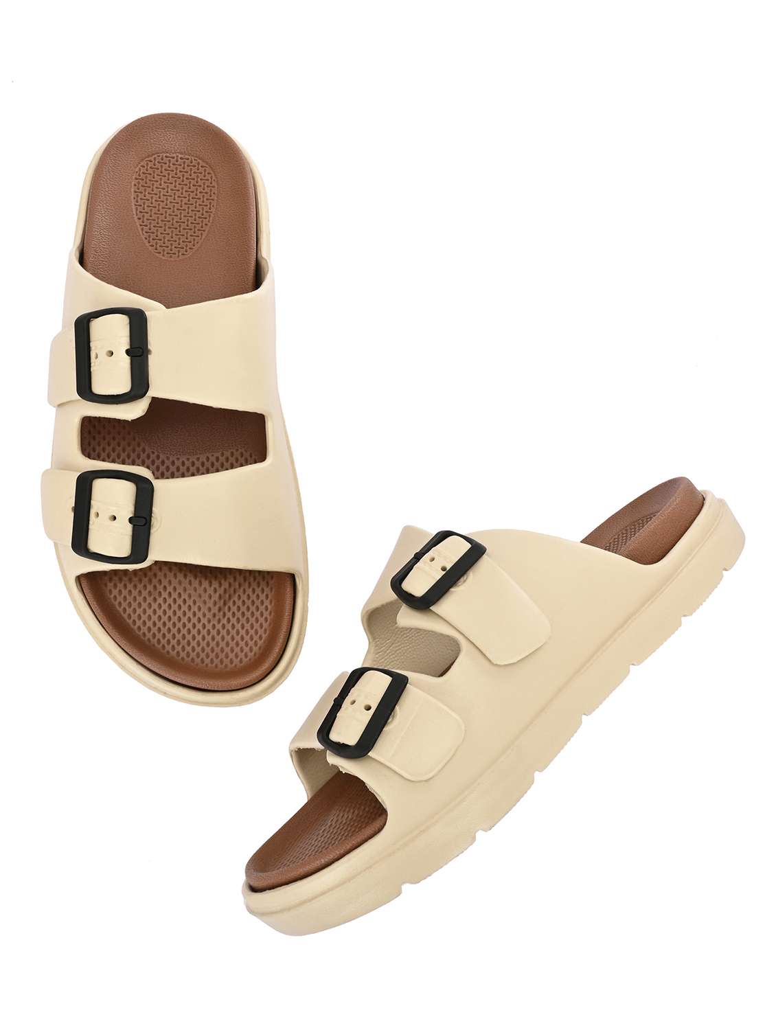 men beige slip on sandal - 22036916 -  Standard Image - 3