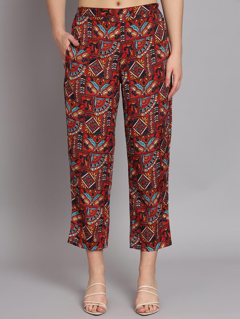women printed top and trouser co-ord set - 22036929 - Standard Image - 5