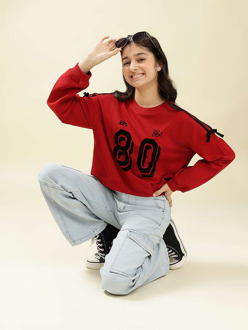 girls printed long sleeve sweatshirt  - 22036942 -  Standard Image - 5
