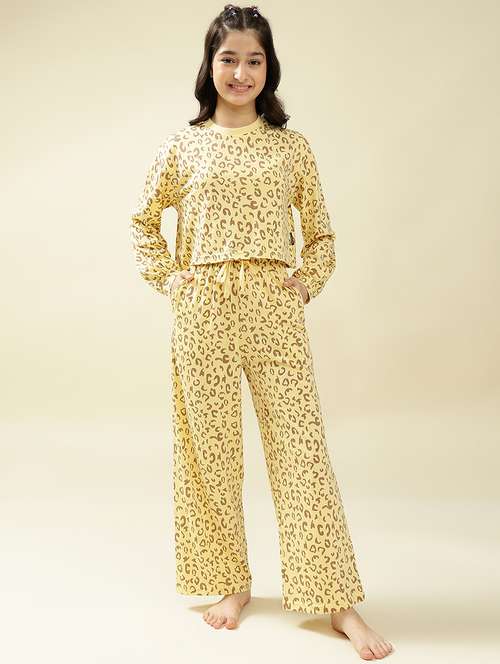 girls animal print nightwear pyjama set - 22036957 - Standard Image - 0