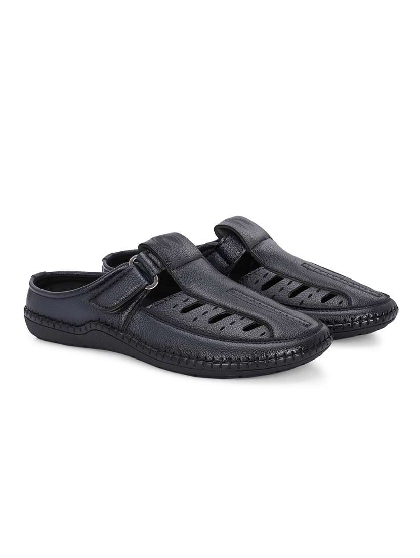 men blue slip on sandal - 22037040 -  Standard Image - 3