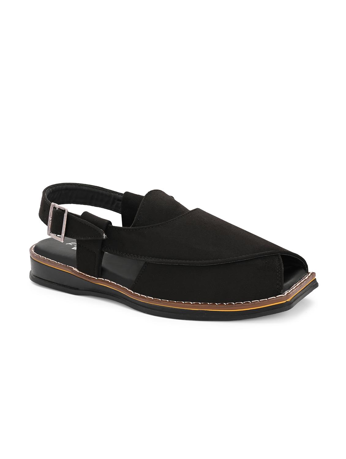 men solid back strap sandal - 22037044 - Zoom Image - 0
