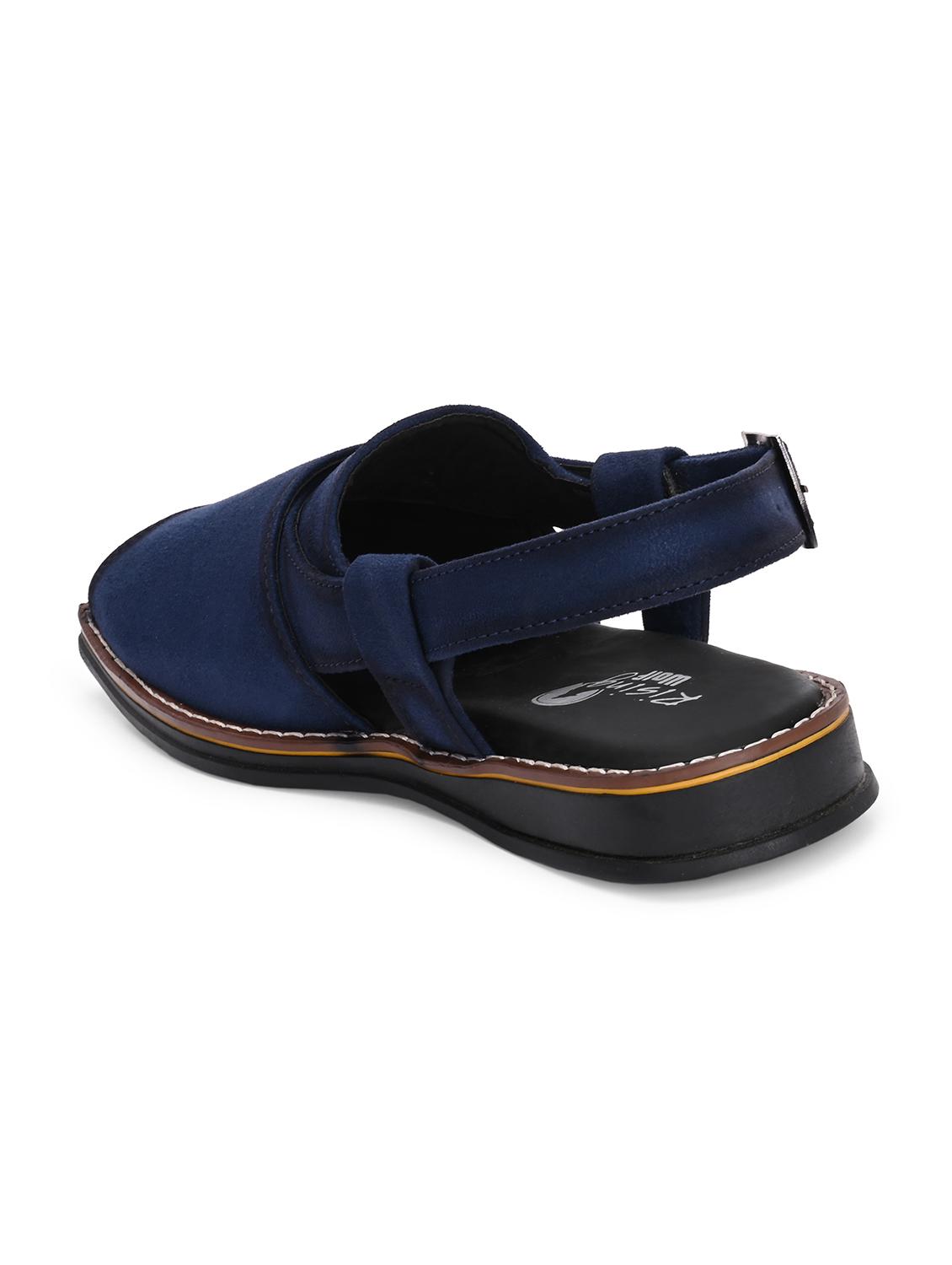 men solid back strap sandal - 22037045 - Standard Image - 3
