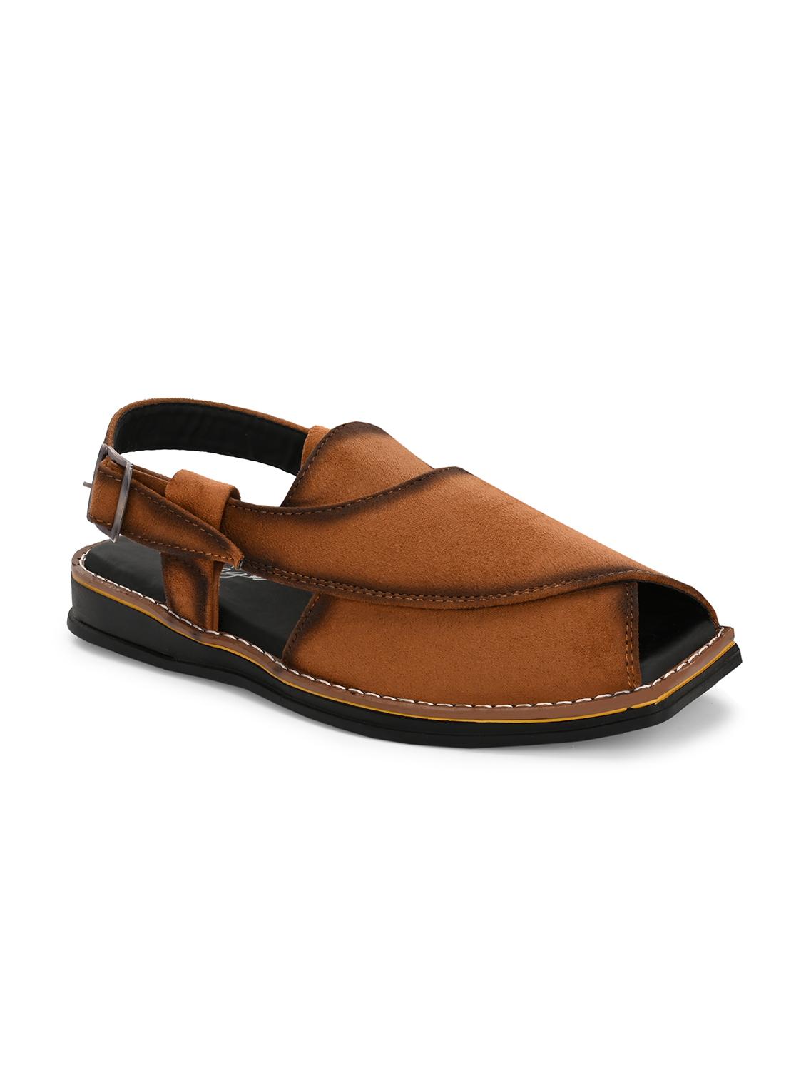 men solid back strap sandal - 22037047 - Zoom Image - 0