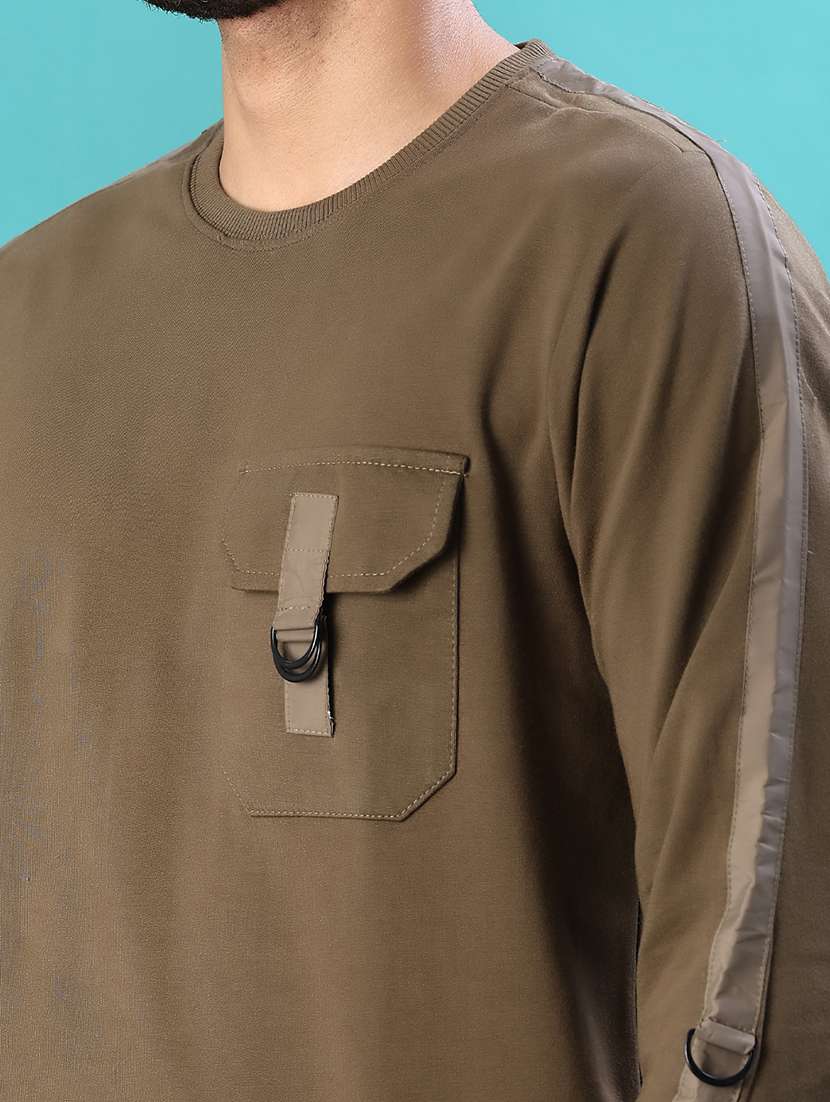 men solid long sleeve regular fit sweatshirt - 22037608 -  Standard Image - 3