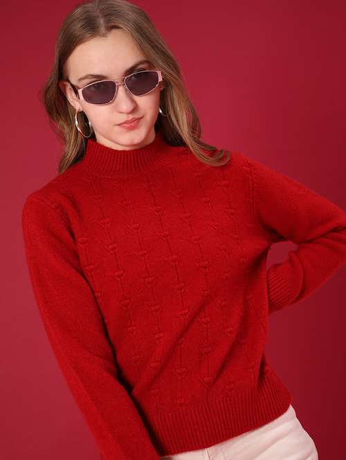 women self design long sleeve pullover - 22037694 -  Standard Image - 0