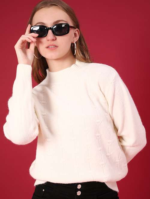 women self design long sleeve pullover - 22037696 -  Standard Image - 0