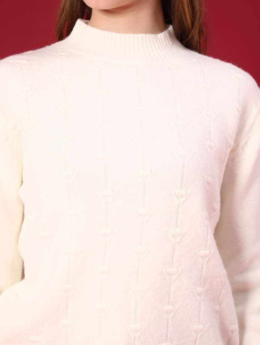 women self design long sleeve pullover - 22037696 -  Standard Image - 5