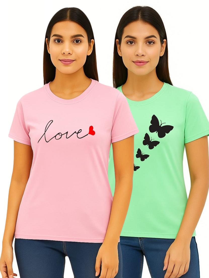 green cotton blend regular tshirt - 22037822 - Zoom Image - 0
