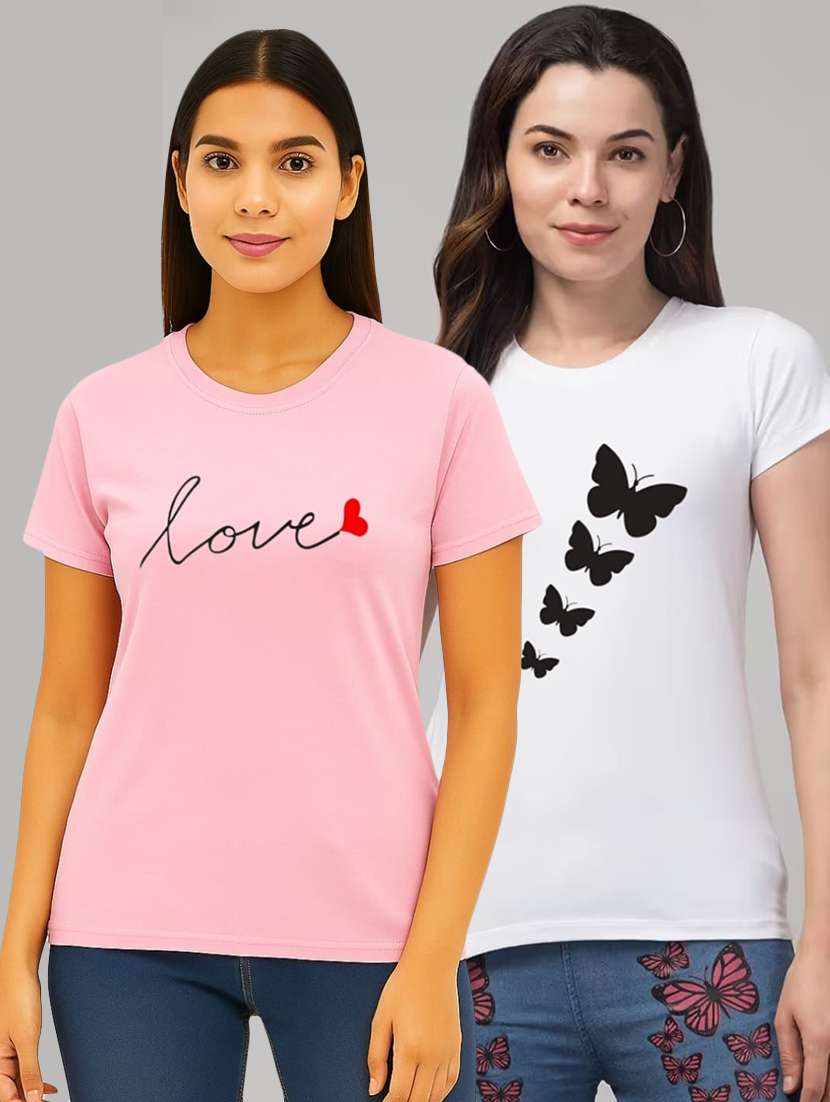 white cotton blend regular tshirt - 22037824 - Zoom Image - 0