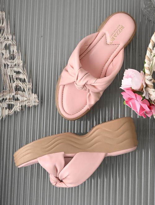 women pink slip on wedge - 22037845 - Standard Image - 0