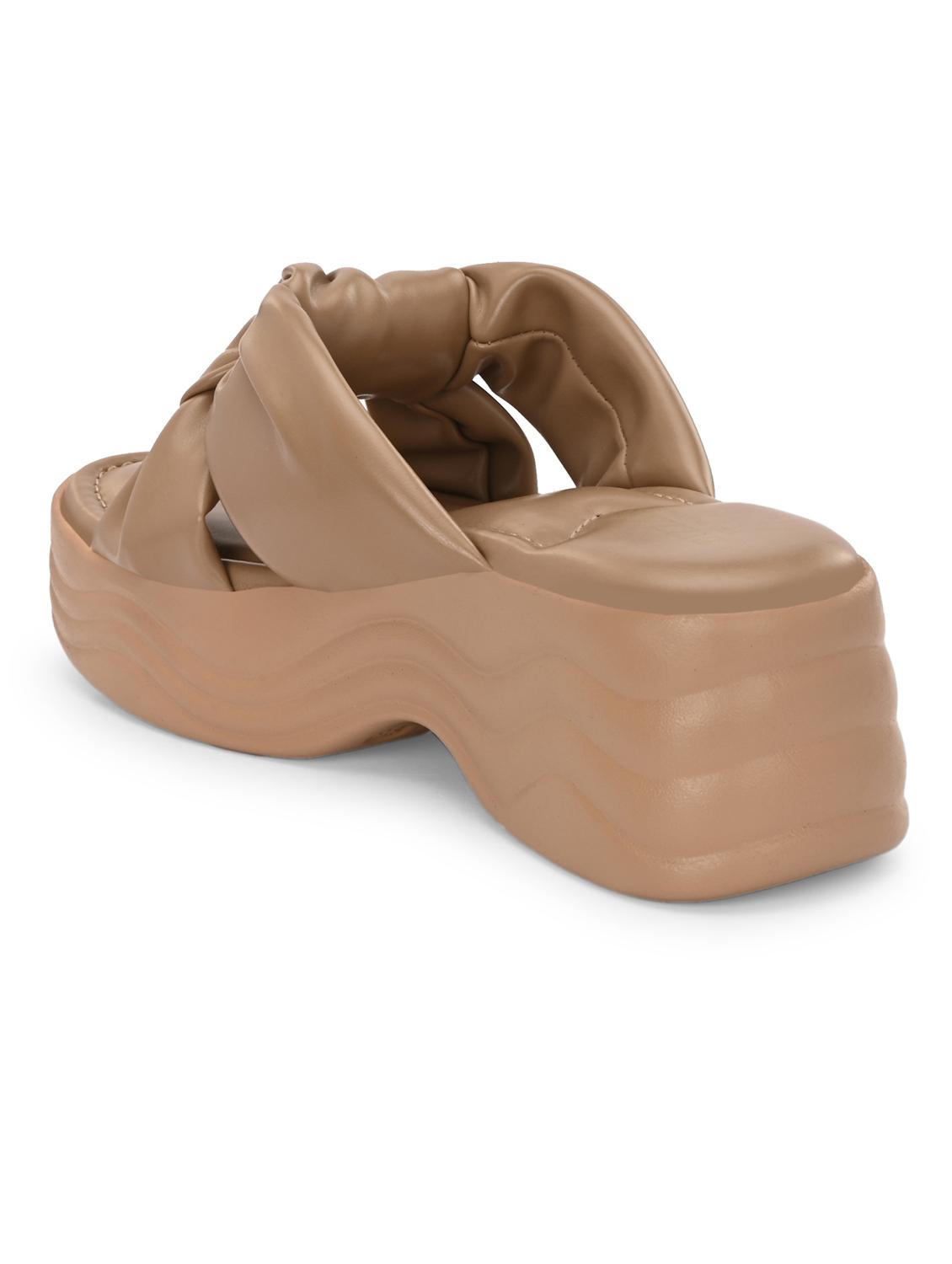 women beige slip on wedge - 22037850 - Standard Image - 5