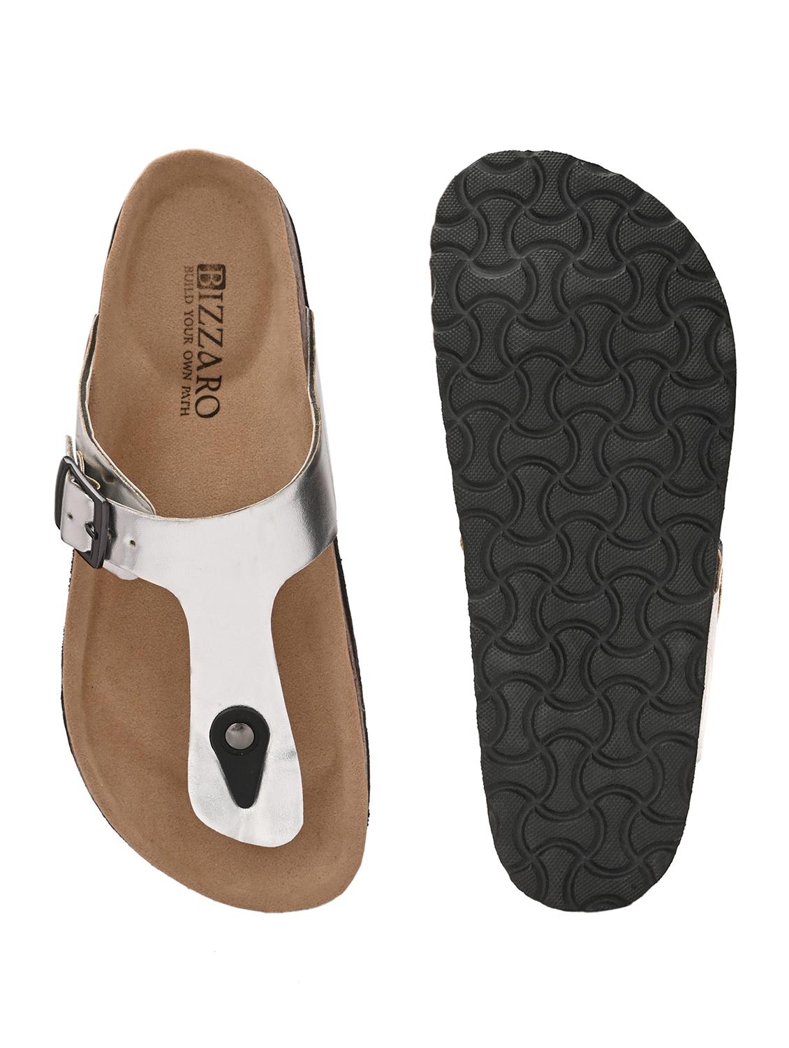 women silver slip on sandal - 22037858 - Standard Image - 5