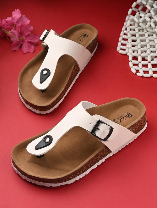 women off white slip on sandal - 22037860 -  Standard Image - 0