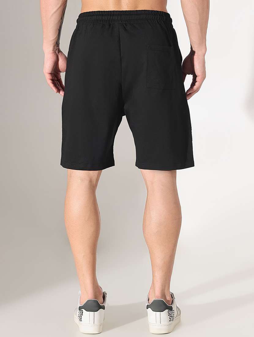 men solid mid rise regular fit shorts - 22037865 - Standard Image - 3