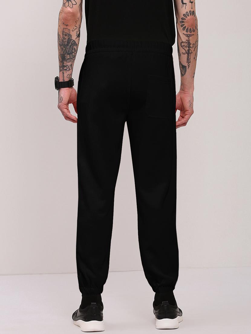 men solid mid rise regular fit jogger - 22037866 - Standard Image - 3