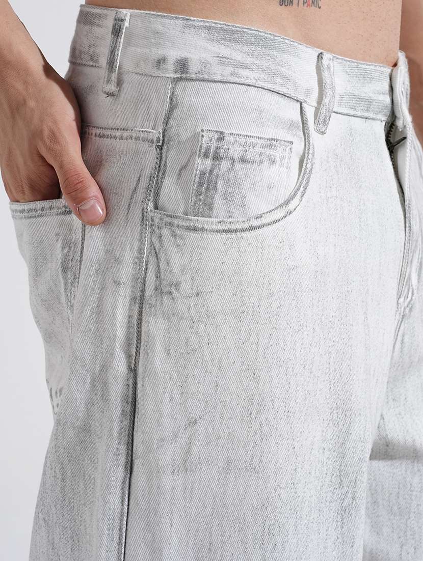 men solid mid rise baggy fit jean - 22037902 - Standard Image - 5
