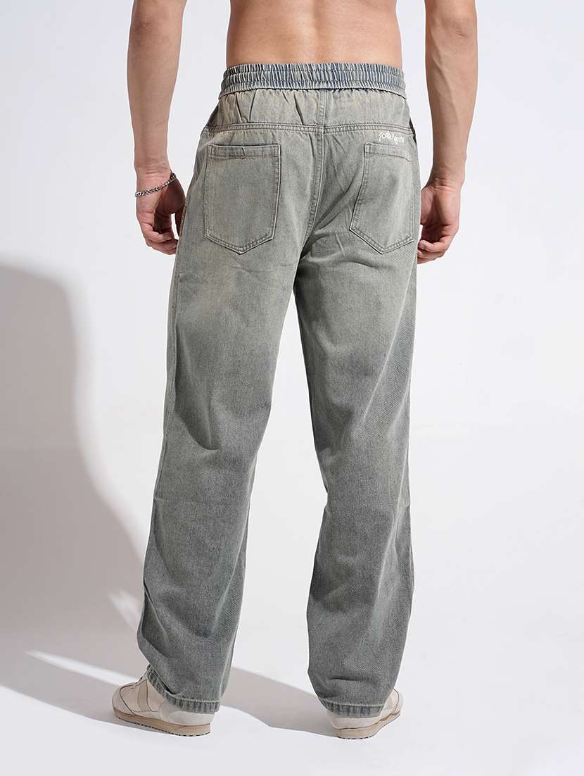 men washed mid rise straight fit jean - 22037908 - Standard Image - 3