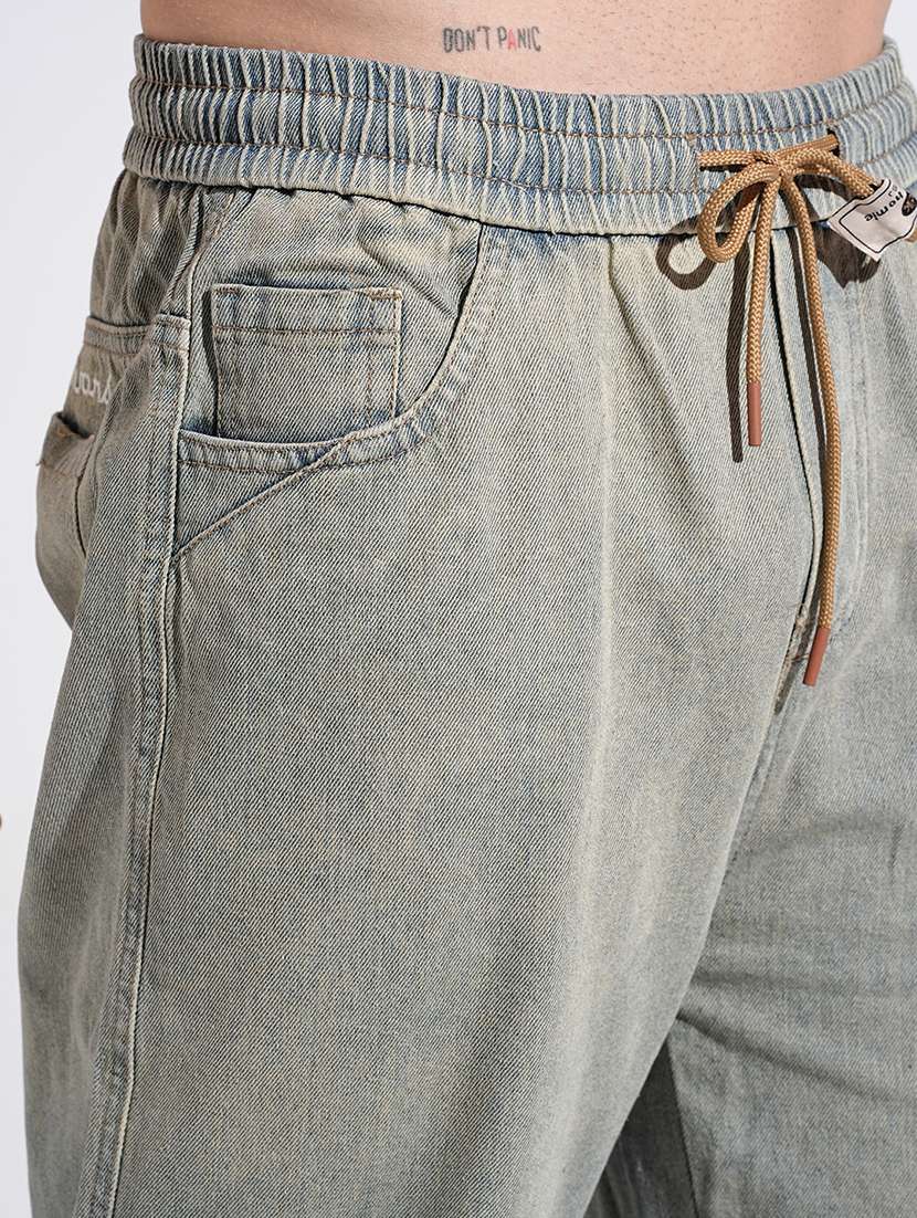 men washed mid rise straight fit jean - 22037908 - Standard Image - 5