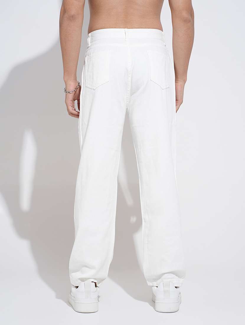 men solid mid rise straight fit jean - 22037911 - Standard Image - 3