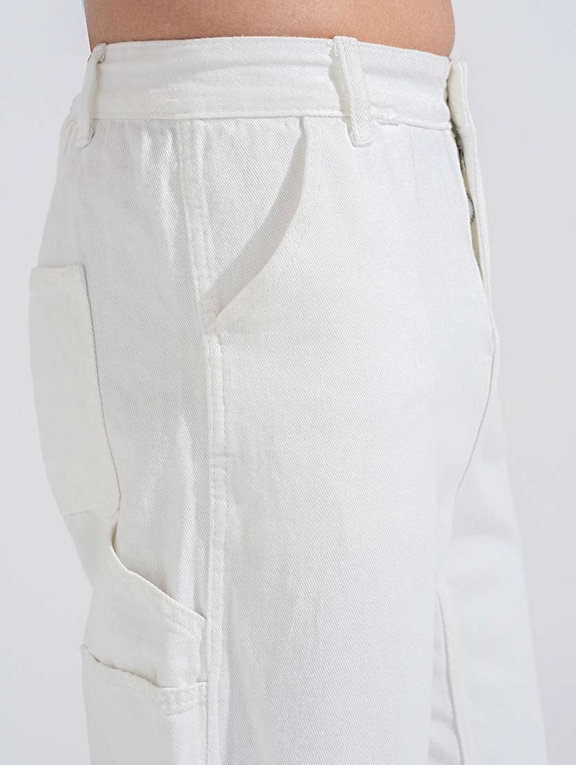 men solid mid rise relaxed fit parachute pants - 22037912 -  Standard Image - 5