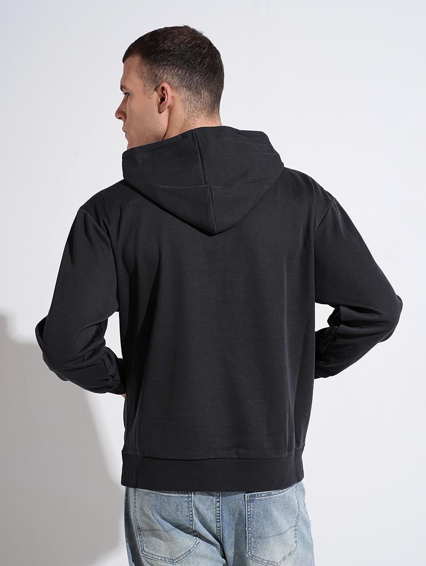 men printed long sleeve hooded sweatshirt - 22037919 - Standard Image - 3