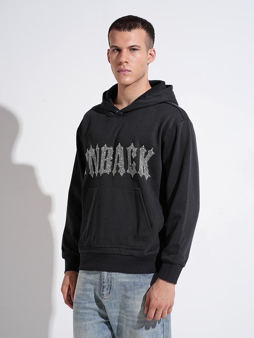 men printed long sleeve hooded sweatshirt - 22037919 - Standard Image - 5