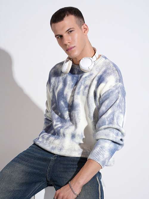 men printed long sleeve round neck sweatshirt - 22037929 -  Standard Image - 0