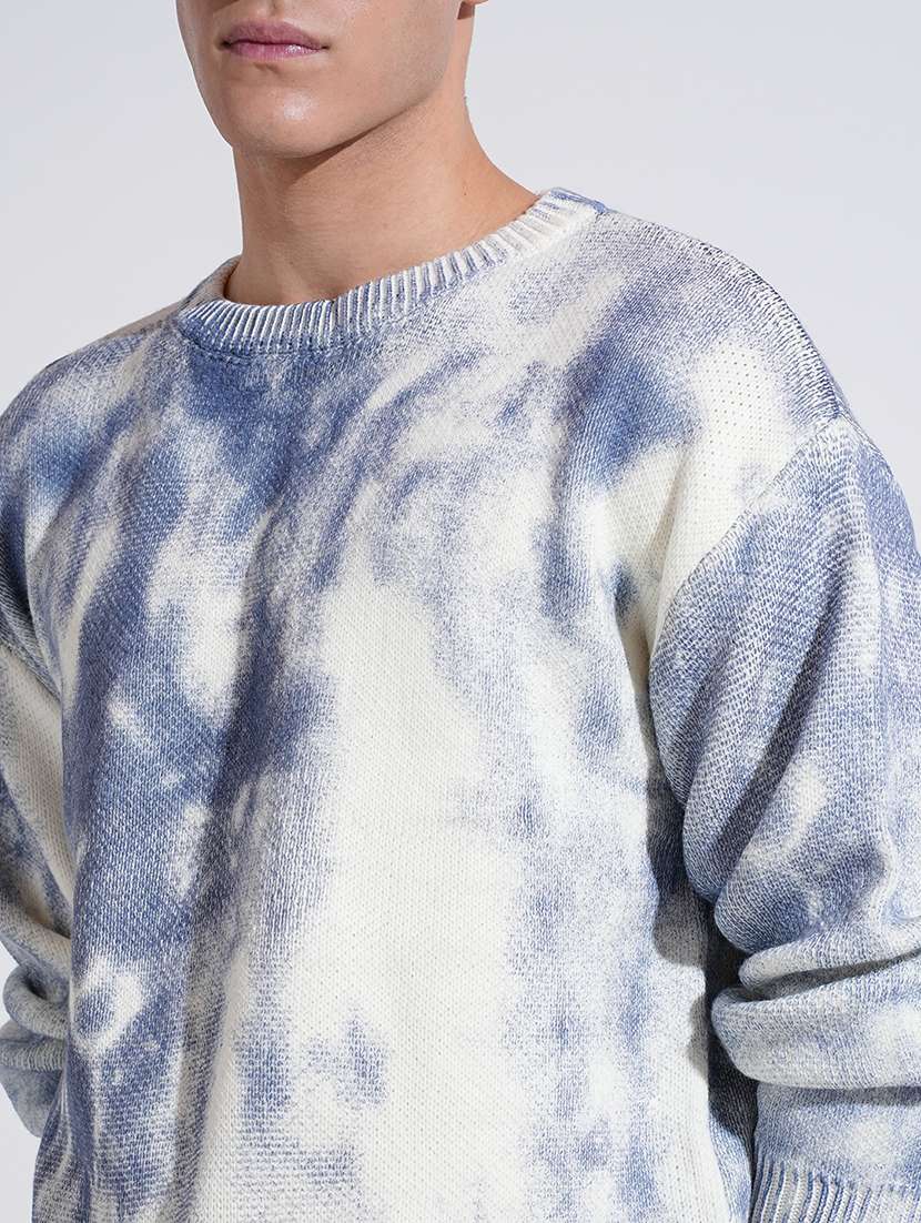 men printed long sleeve round neck sweatshirt - 22037929 -  Standard Image - 5